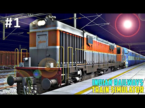 Night Passenger Train Journey in Train Simulator | Indian Railways - PC FHD GamePlay