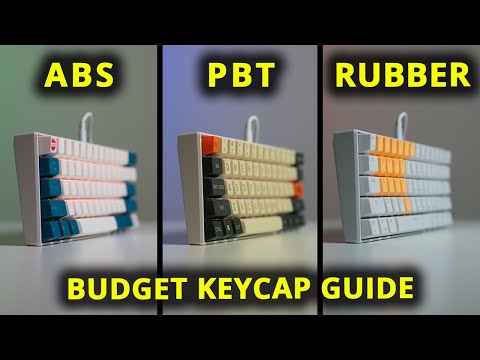 ABS vs PBT vs Rubber! What Are The Best Budget Keycaps in 2023? [RK61 Giveaway Closed]