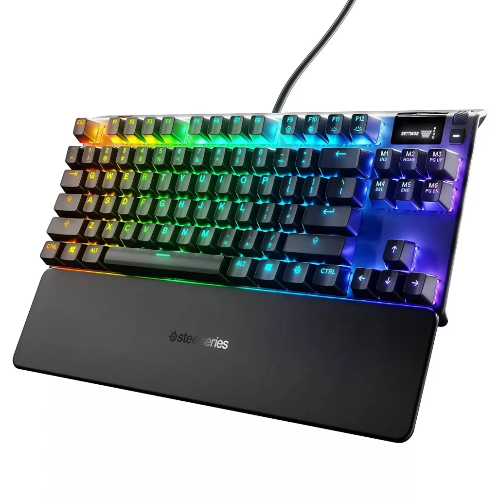 SteelSeries Apex 7 With OLED Display - Best Mechanical Gaming Keyboard Under 15k